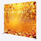Lofaris Fall Leaves Bokeh Double Sided Tension Fabric Backdrop